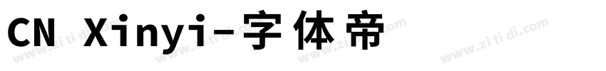 CN Xinyi字体转换